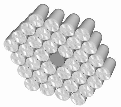 Hexagonal
rocket cluster launcher