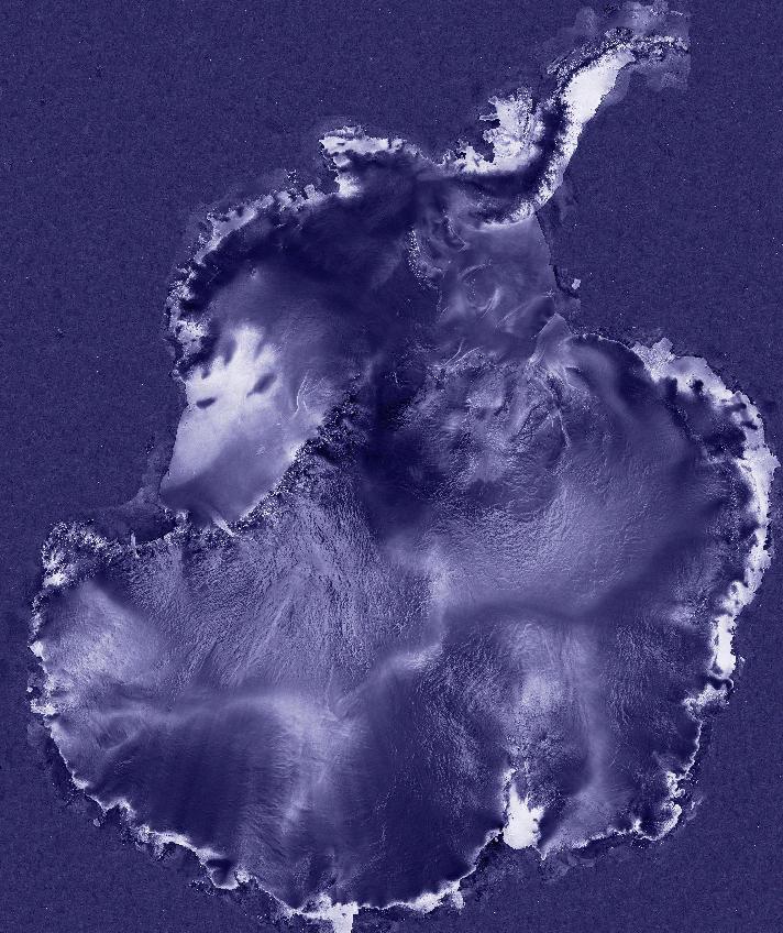 Very low resolution Radarsat image of Antarctica